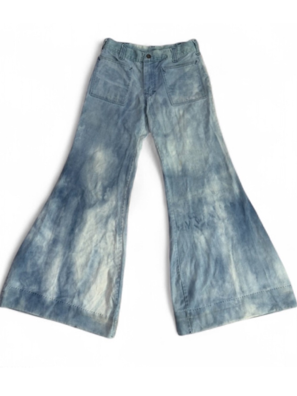 True Vintage Super Flare Elephant Bell Bottom Tie Dye Jeans Corduroy Pants